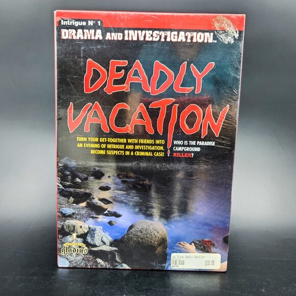 Deadly Vacation Suspense Party Game Drama & Investigation - New, Sealed - Picture 3 of 9